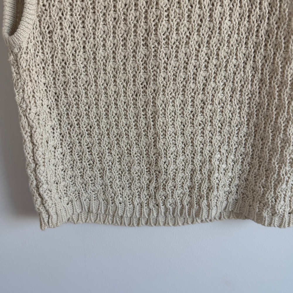Vintage‎ Forenza Sportswear Chunky Knit Boho Chic Sleeveless Sweater Top - Picture 7 of 9
